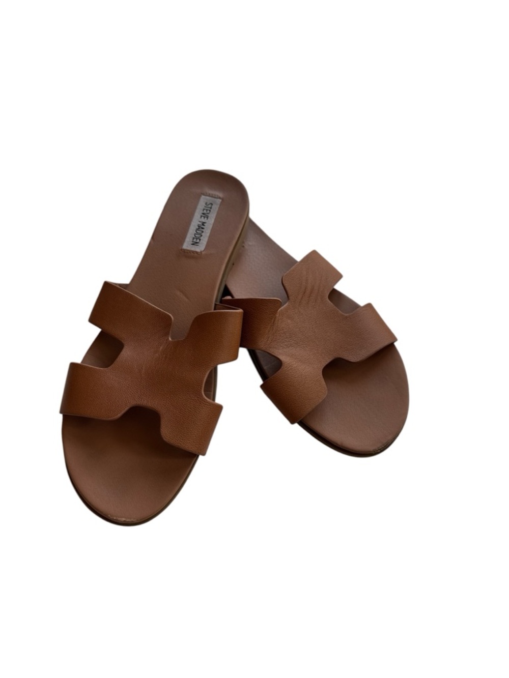 Steve Madden Dariella Women’s Sandal Tan, Size 10 leather sandals